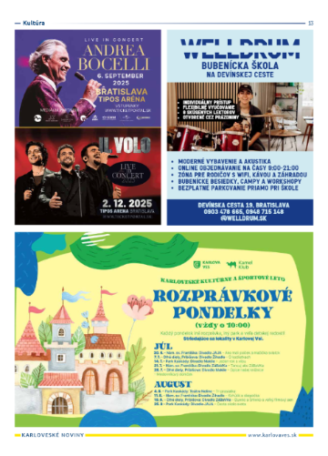 Karloveské noviny: júl 2025