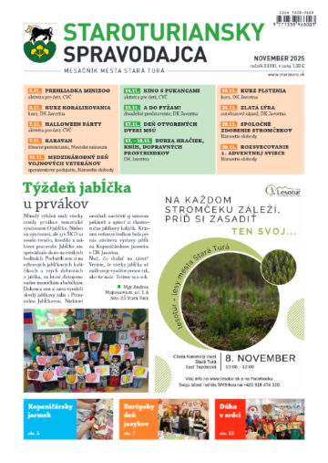 Staroturiansky spravodajca: november 2025