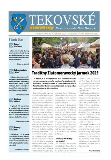 Tekovské noviny: október 2025