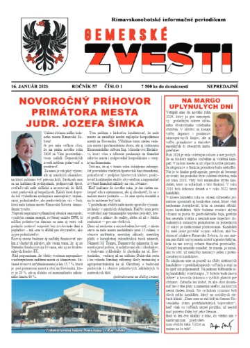 Gemerské zvesti: január 2026