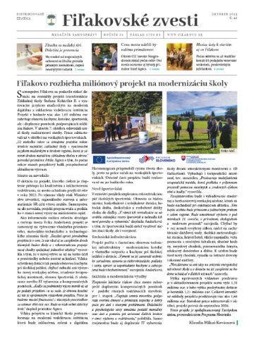 Fiľakovské zvesti: október 2025