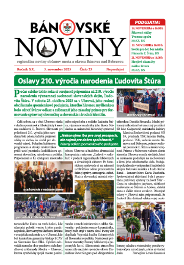 Bánovské noviny: november 2025