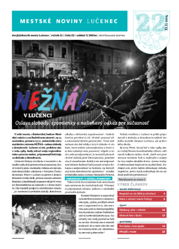 Mestské noviny - dvojtýždenník mesta Lučenec: november 2025 (2.&nbsp;číslo&nbsp;v&nbsp;mesiaci)