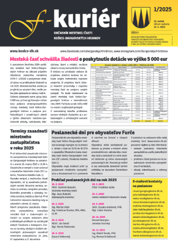 F- kuriér: marec 2025