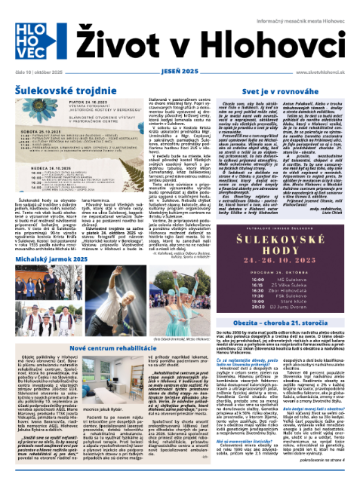 Život v Hlohovci: október 2025