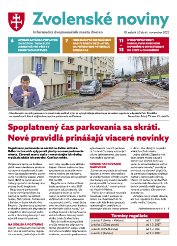 Zvolenské noviny: november 2025