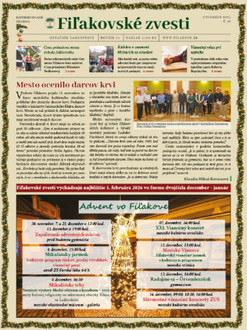Fiľakovské zvesti: november 2025