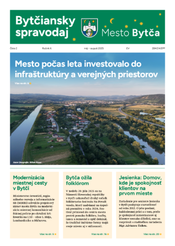 Bytčiansky spravodaj: august 2025