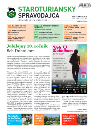 Staroturiansky spravodajca: september 2025