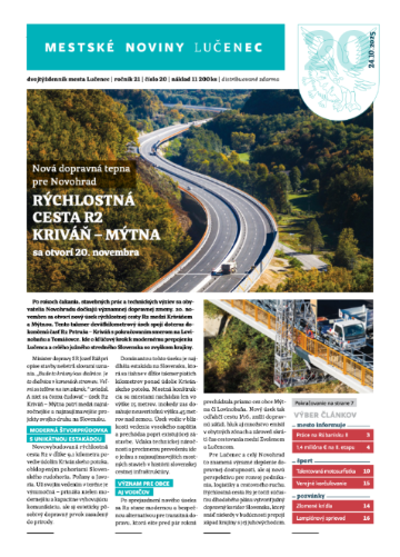 Mestské noviny - dvojtýždenník mesta Lučenec: október 2025 (2.&nbsp;číslo&nbsp;v&nbsp;mesiaci)