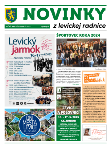 Novinky z levickej radnice: máj 2025