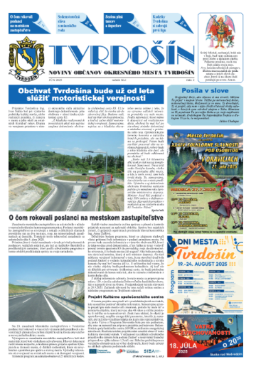 Tvrdošín - noviny občanov okresného mesta Tvrdošín: jún 2025