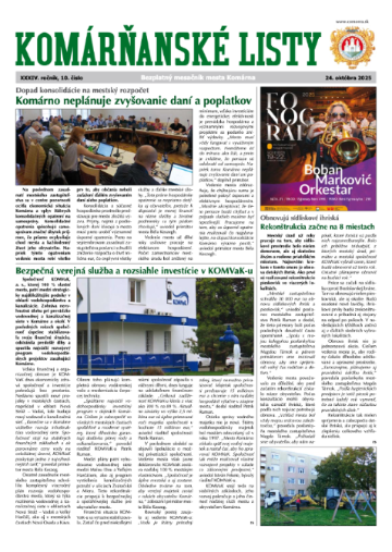 Komárňanské listy: október 2025