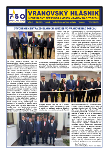Vranovský hlásnik: marec 2025