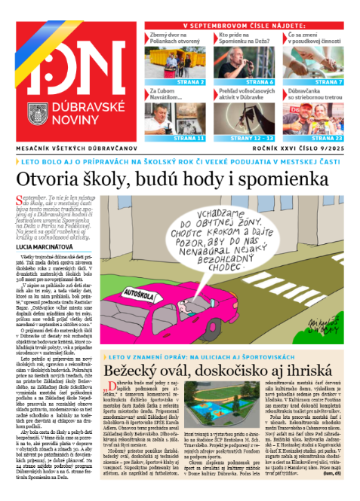Dúbravské noviny: september 2025