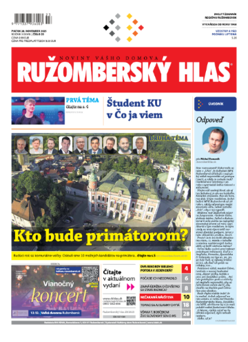Ružomberský hlas: november 2025 (2.&nbsp;číslo&nbsp;v&nbsp;mesiaci)