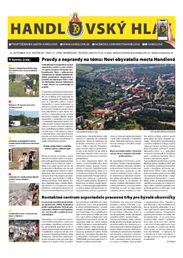 Handlovský hlas: september 2025