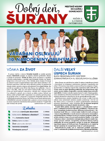 Dobrý deň, Šurany: október 2025