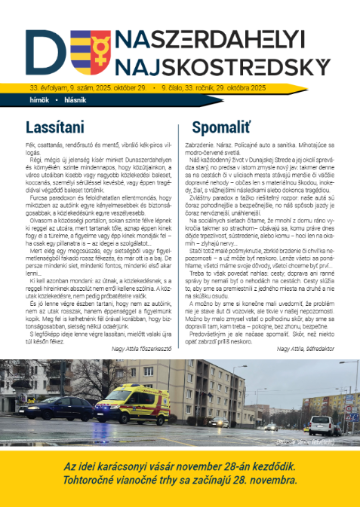 Dunaszerdahelyi hírnok - Dunajskostredský hlásnik: október 2025
