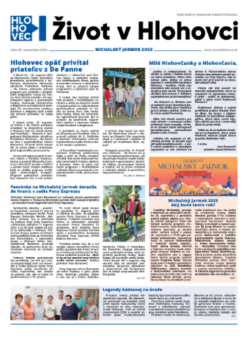 Život v Hlohovci: september 2025