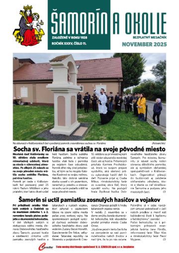 Šamorín a okolie: november 2025