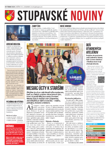 Stupavské noviny: október 2025