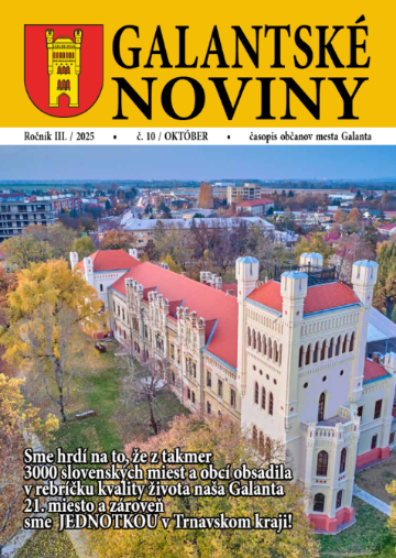 Galantské noviny: október 2025