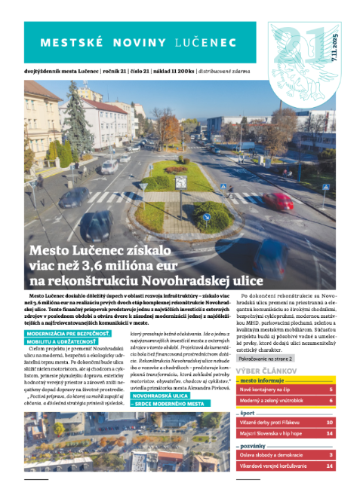 Mestské noviny - dvojtýždenník mesta Lučenec: november 2025
