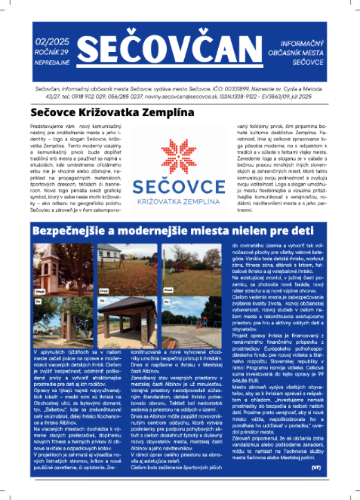 Sečovčan: júl 2025