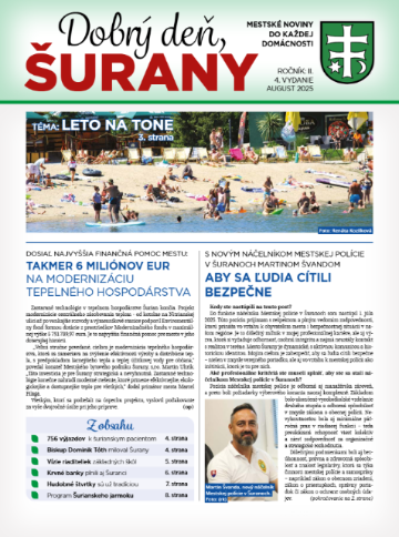 Dobrý deň, Šurany: august 2025
