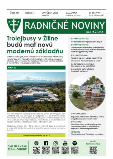 Radničné noviny mesta Žilina: október 2025