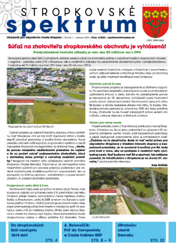 Stropkovské spektrum: október 2025