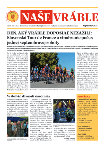Naše Vráble: september 2025